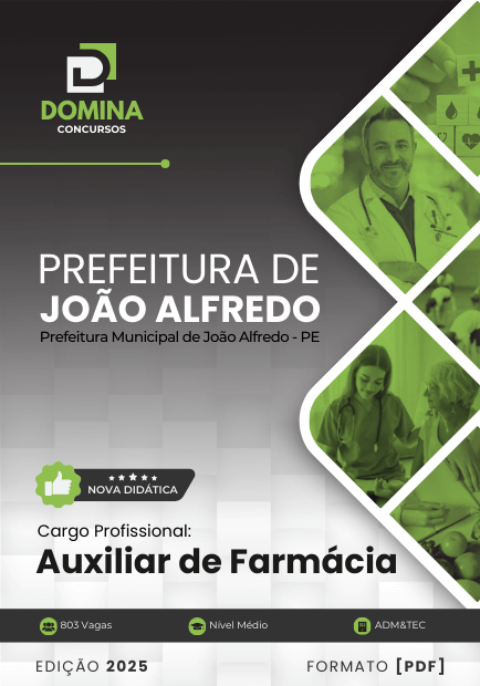Apostila Auxiliar de Farmácia João Alfredo PE 2025