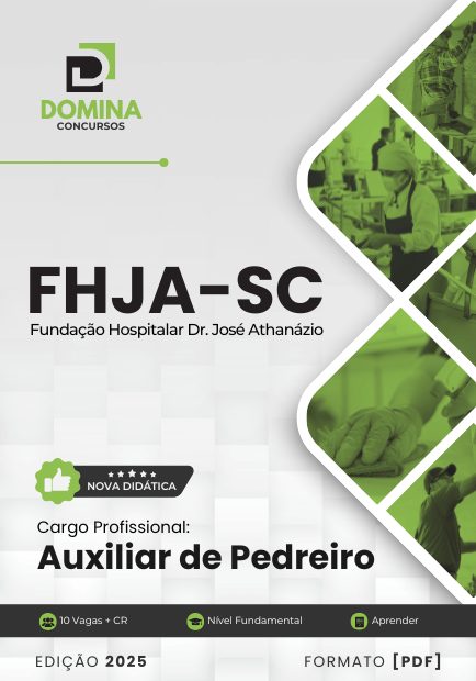 Apostila Auxiliar de Pedreiro FHJA SC 2025