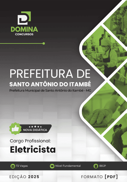 Apostila Eletricista Santo Antônio do Itambé MG 2025