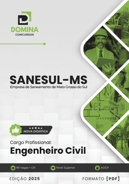 Apostila Engenheiro Civil SANESUL MS 2025