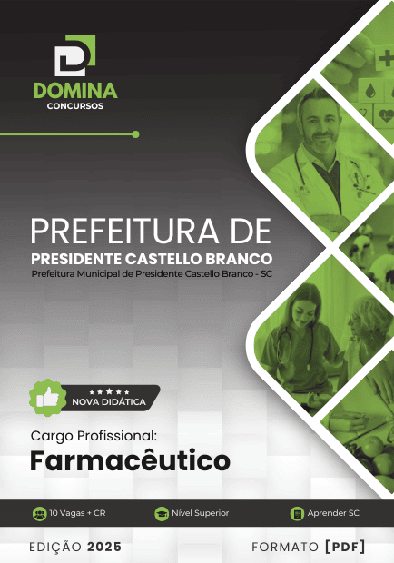 Apostila Farmacêutico Presidente Castello Branco SC 2025