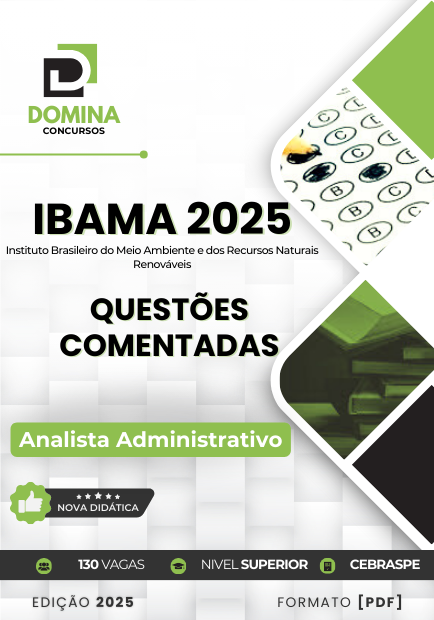120 Questões Comentadas IBAMA 2025 Analista Administrativo