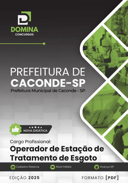 Apostila Operador Estação Tratamento Esgoto Caconde SP 2025