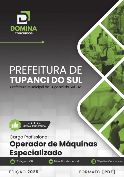 Apostila Operador de Máquinas Tupanci do Sul RS 2025
