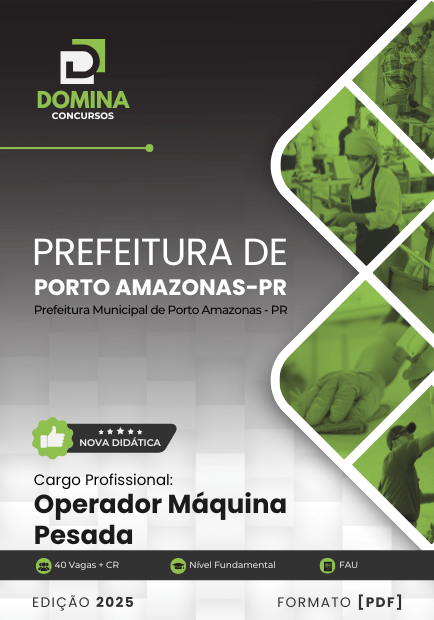 Apostila Operador Máquinas Pesadas Porto Amazonas PR 2025
