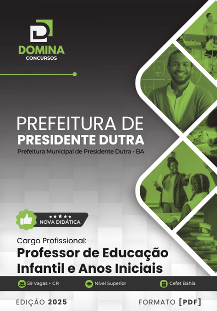 Apostila Professor Educação Infantil Presidente Dutra BA 2025
