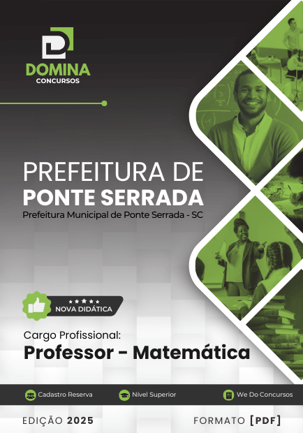 Apostila Professor de Matemática Ponte Serrada SC 2025