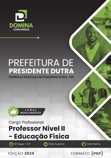Apostila Professor de Educação Física Presidente Dutra BA 2025
