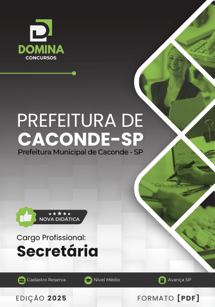 Apostila Secretária Caconde SP 2025