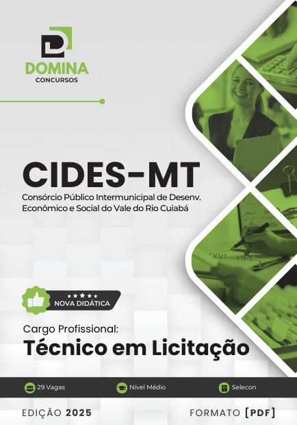 Apostila Técnico em Licitação CIDES MT 2025