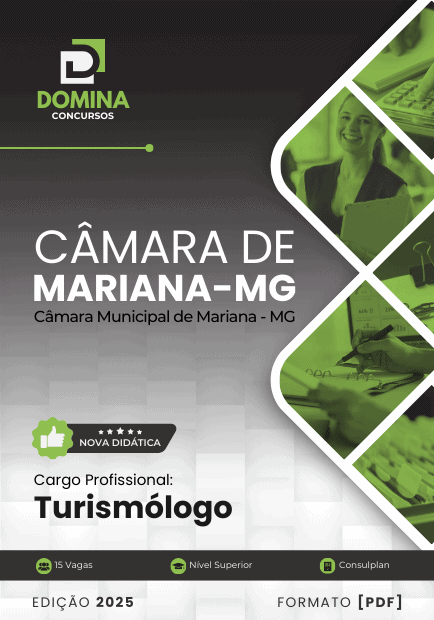 Apostila Turismólogo Câmara Mariana MG 2025