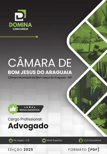 Apostila Advogado Bom Jesus do Araguaia MT 2025