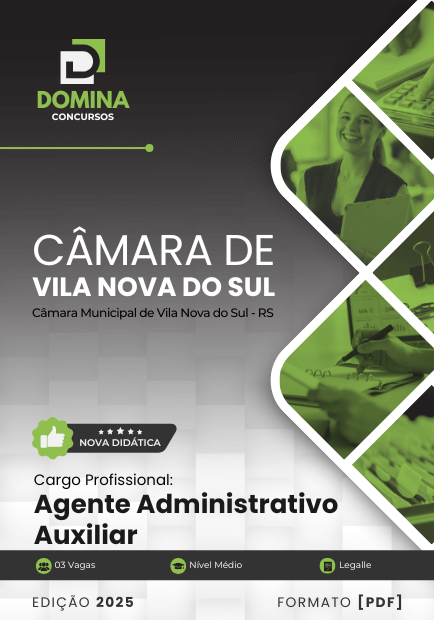 Apostila Agente Administrativo Câmara Vila Nova do Sul RS 2025