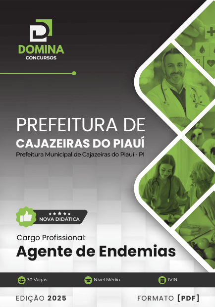 Apostila Agente de Endemias Cajazeiras do Piauí PI 2025