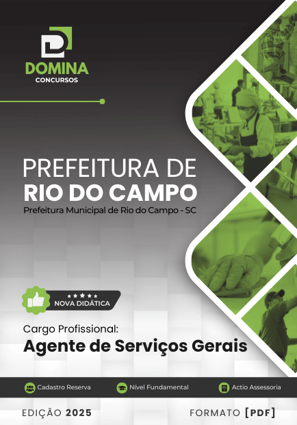 Apostila Agente de Serviços Gerais Rio do Campo SC 2025