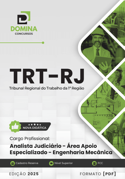 Apostila Analista Judiciário Engenharia Mecânica TRT RJ 2025