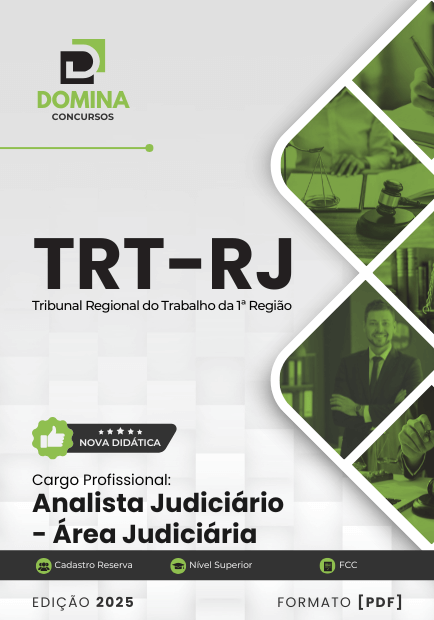 Apostila Analista Judiciário Área Judiciária TRT RJ 2025
