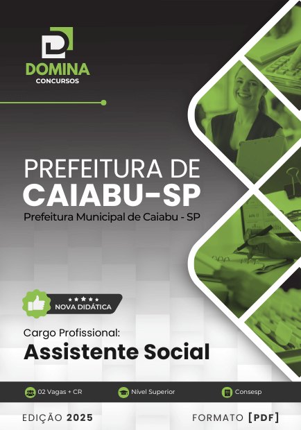 Apostila Assistente Social Caiabu SP 2025