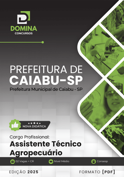 Apostila Assistente Técnico Agropecuário Caiabu SP 2025