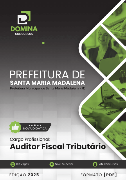 Apostila Auditor Fiscal Tributário Santa Maria Madalena RJ 2025