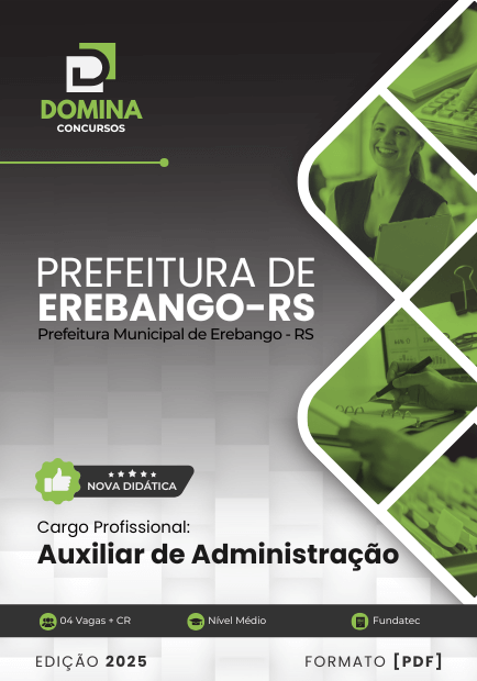 Apostila Auxiliar Administrativo Erebango RS 2025