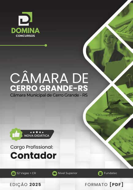 Apostila Contador Câmara Cerro Grande RS 2025