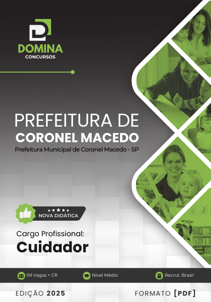 Apostila Cuidador Coronel Macedo SP 2025