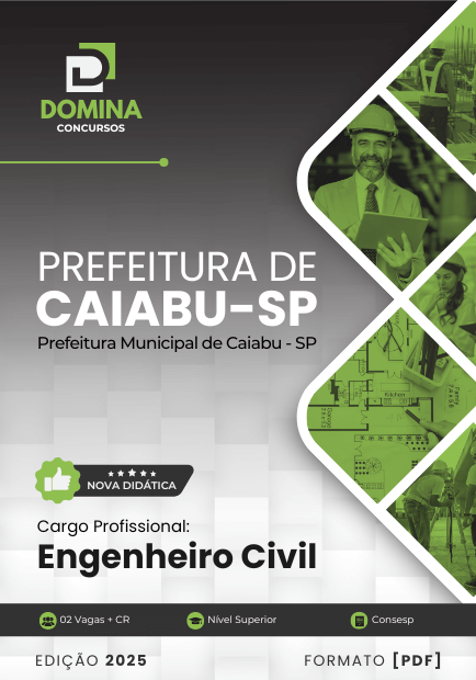 Apostila Engenheiro Civil Caiabu SP 2025