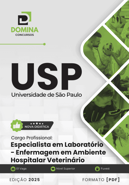 Apostila Especialista Enfermagem Hospitalar Veterinário USP 2025