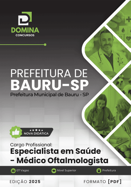 Apostila Oftalmologista Bauru SP 2025