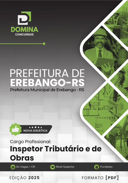 Apostila Inspetor Tributário e de Obras Erebango RS 2025