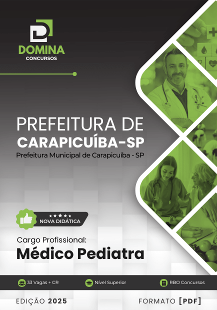 Apostila Médico Pediatra Carapicuíba SP 2025