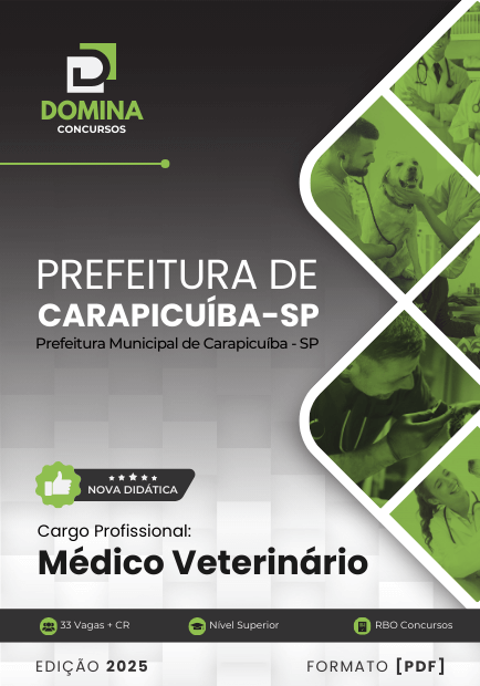 Apostila Médico Veterinário Carapicuíba SP 2025