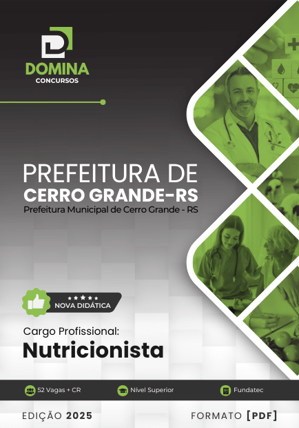 Apostila Nutricionista Cerro Grande RS 2025