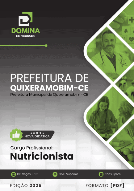 Apostila Nutricionista Quixeramobim CE 2025