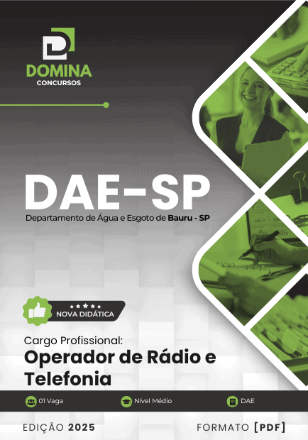 Apostila Operador de Radio e Telefonia DAE Bauru SP 2025