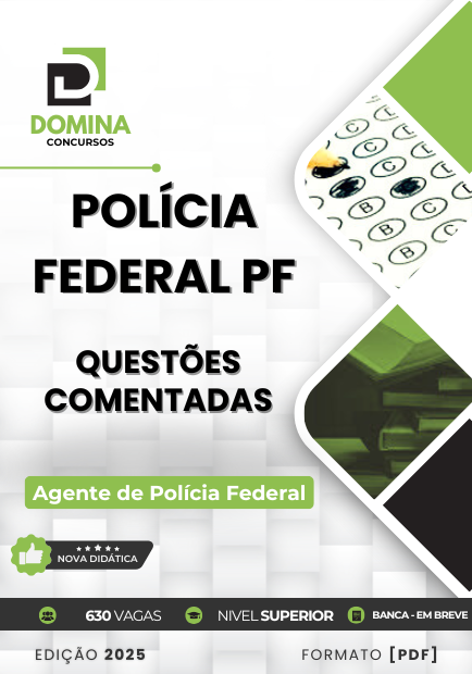 180 Questões Comentadas Polícia Federal PF 2025 Agente Polícia Federal