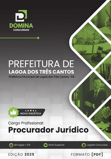 Apostila Procurador Jurídico Lagoa dos Três Cantos RS 2025