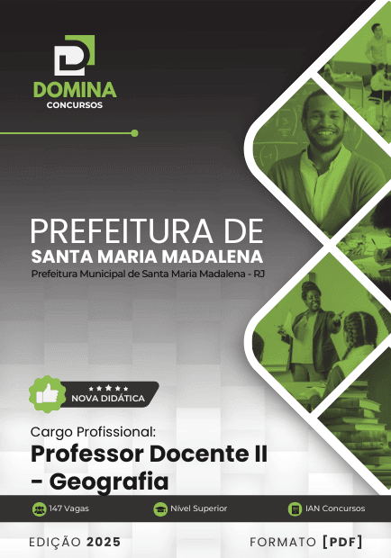 Apostila Professor Geografia Santa Maria Madalena RJ 2025