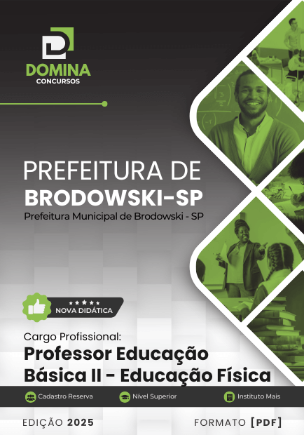 Apostila Professor de Educação Física Brodowski SP 2025
