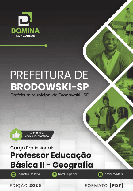 Apostila Professor de Geografia Brodowski SP 2025