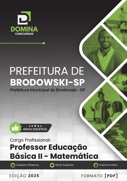 Apostila Professor de Matemática Brodowski SP 2025