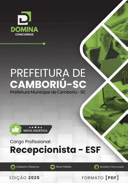 Apostila Recepcionista ESF Camboriú SC 2025
