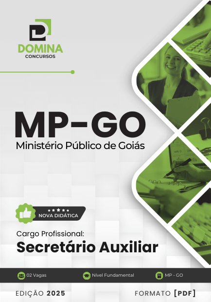 Apostila Secretário Auxiliar MP GO 2025