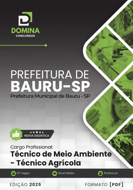 Apostila Técnico Agrícola Bauru SP 2025