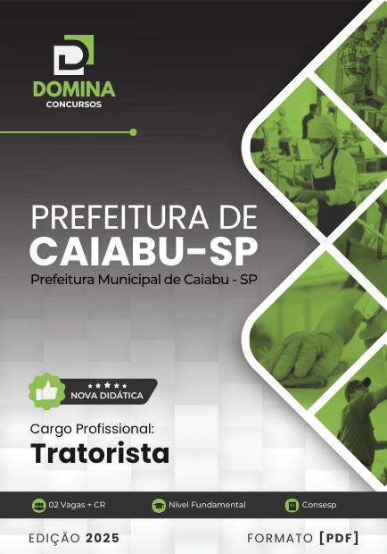 Apostila Tratorista Caiabu SP 2025