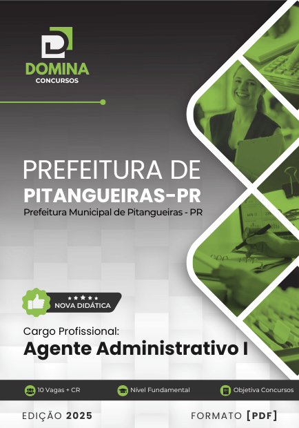 Apostila Agente Administrativo Pitangueiras PR 2025