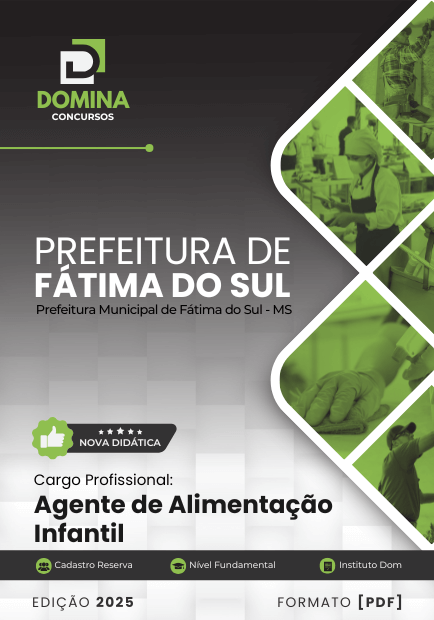 Apostila Agente de Alimentação Infantil Fátima do Sul MS 2025