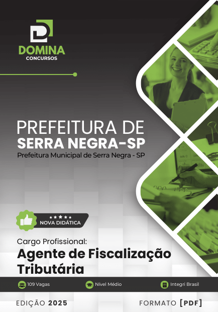 Apostila Agente de Fiscalização Tributária Serra Negra SP 2025