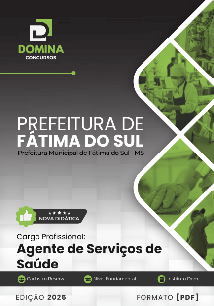 Apostila Agente de Serviços de Saúde Fátima do Sul MS 2025